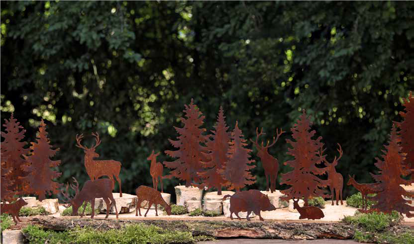 Tuinsteker kerstboom, spar, roestig metaal SB407 | Tuindecoratie Tuinsteker kerstboom, spar, roestig metaal SB407 | Tuindecoratie