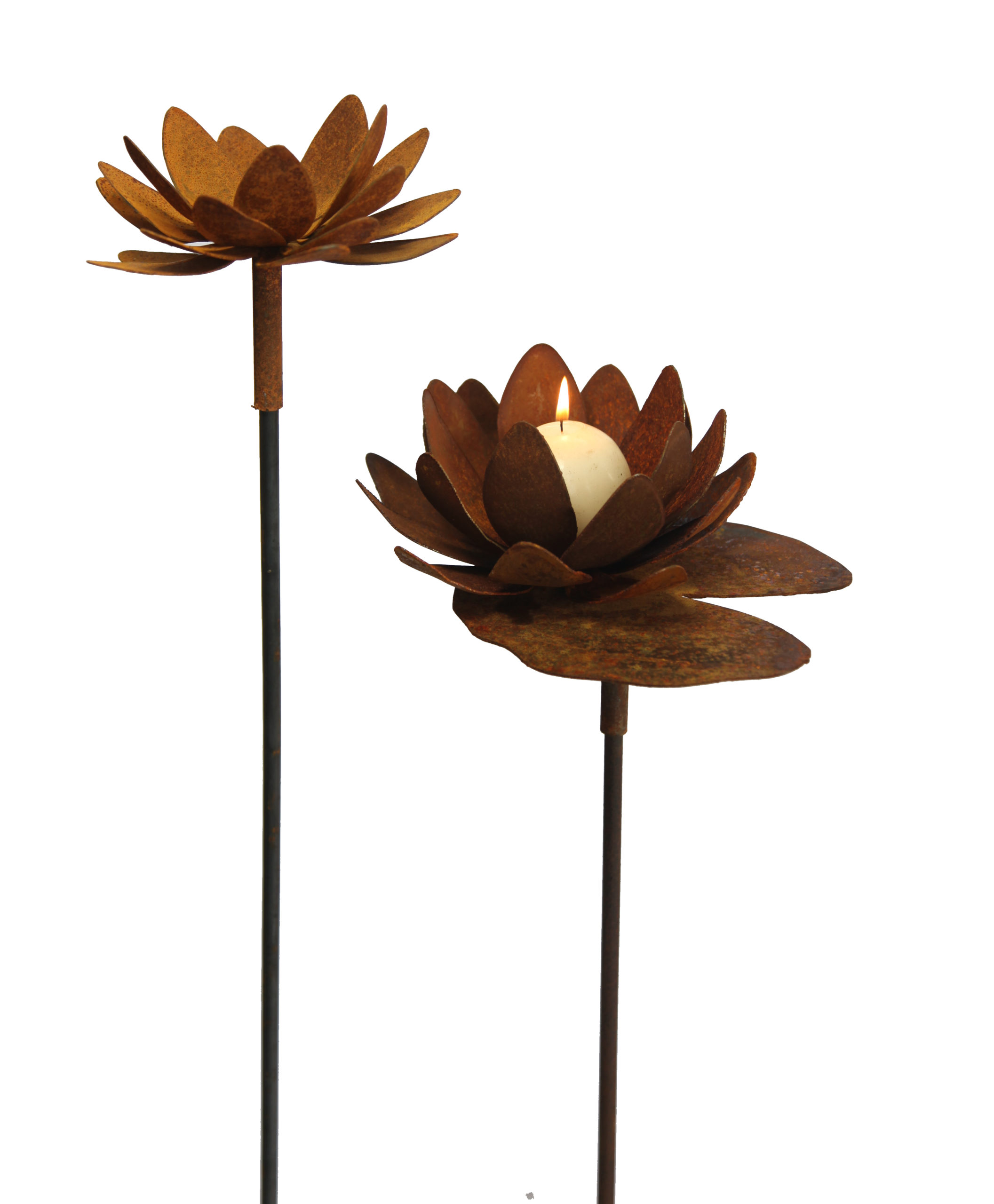 Windlicht met metalen schilfers (large) Puur Wonen
